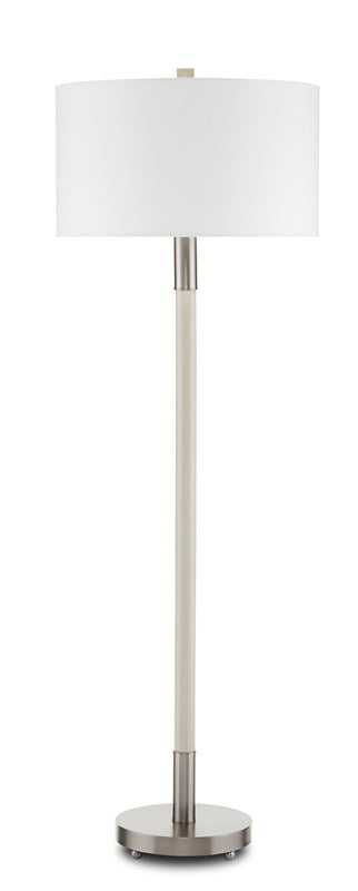 Currey and Company Bravo Gray Floor Lamp 8000-0096