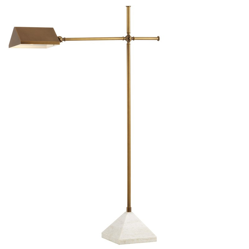 Currey and Company Repertoire Brass Floor Lamp 8000-0134