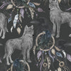 Dark Wallpaper with Wolves