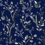 Wildflowers on Dark Background Wallpaper
