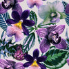 Modish Modern Violet Flowers Wallpaper