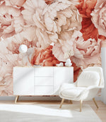 Pastel Gentle Peonies Wallpaper