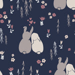 Dark Wallpaper with Hares