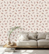 Elegant Beige Leaves Wallpaper Smart Select