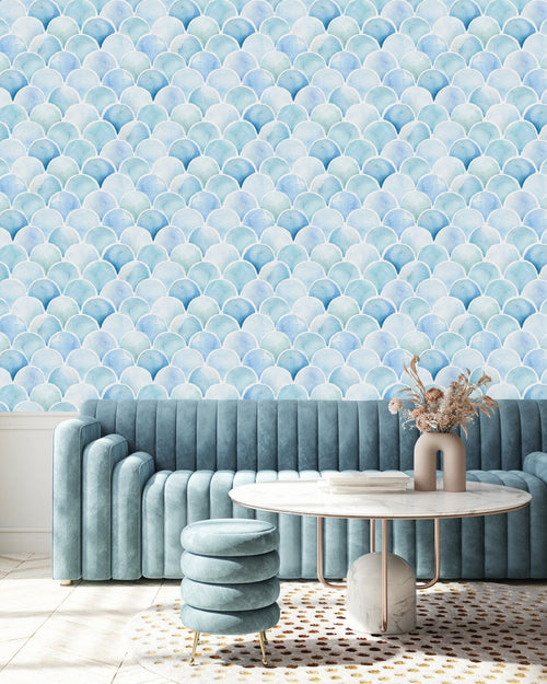 Light Blue Pattern Wallpaper