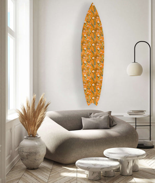 Beautiful Field Flowers Acrylic Surfboard Wall Art