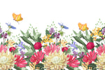 Summer Flowers and Butterflies Wallpaper