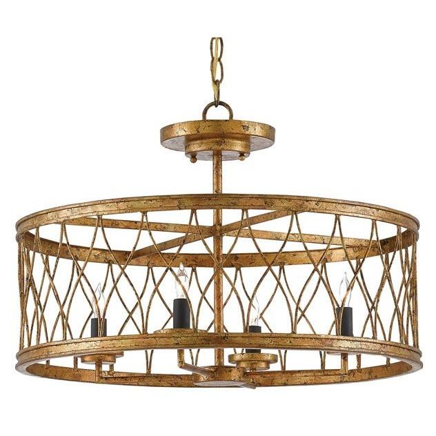 Currey and Company Crisscross Pendant/Semi-Flush 9000-0050 - LOVECUP