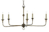 Currey and Company Nottaway Bronze Small Chandelier 9000-0143