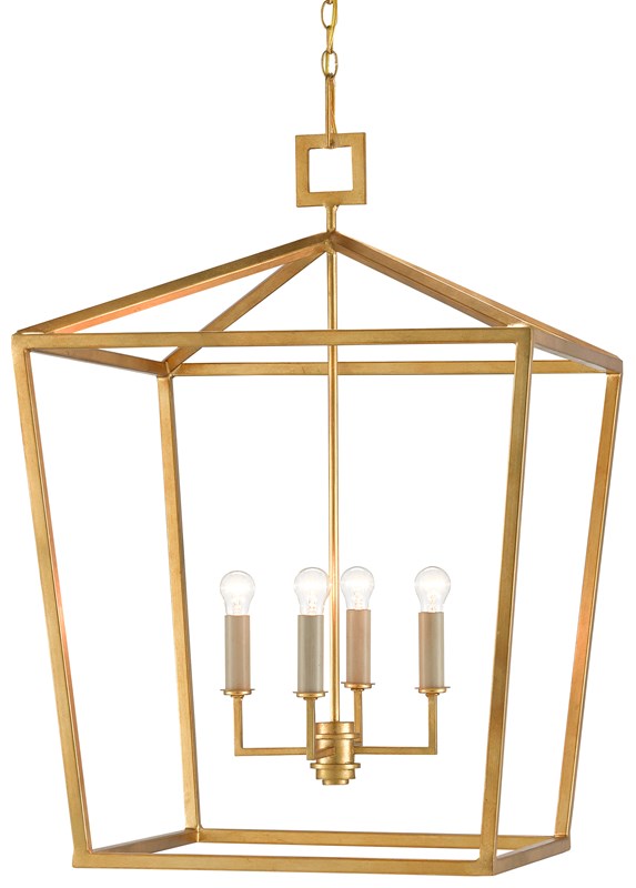 Currey and Company Denison Gold Large Lantern 9000-0405