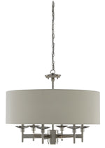 Currey and Company Bering Nickel Chandelier 9000-0424