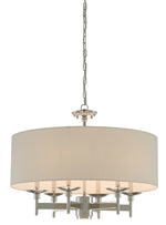 Currey and Company Bering Nickel Chandelier 9000-0424