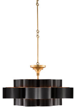 Currey and Company Grand Lotus Black Chandelier 9000-0429
