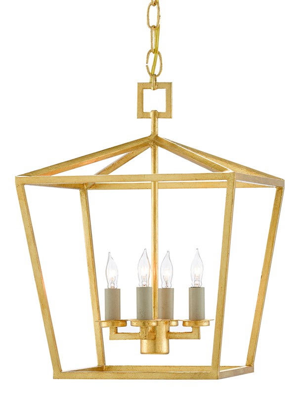 Currey and Company Denison Gold Small Lantern 9000-0458
