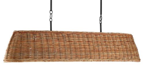 Currey and Company Basket Oval Chandelier 9000-0462