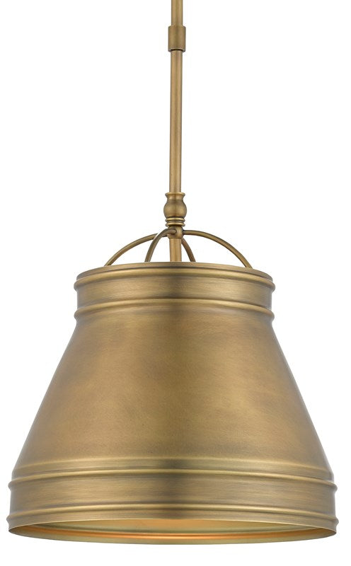 Currey and Company Lumley Brass Pendant 9000-0488