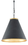 Currey and Company Pierrepont Black Small Pendant 9000-0534