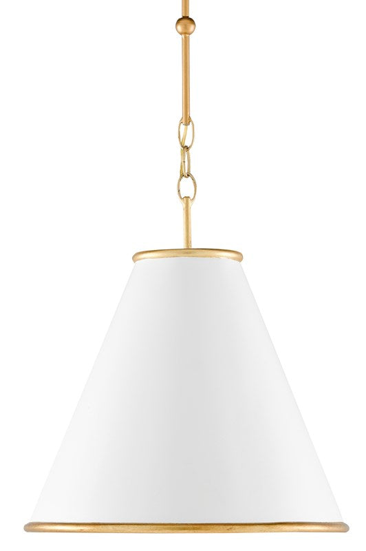 Currey and Company Pierrepont White Small Pendant 9000-0536