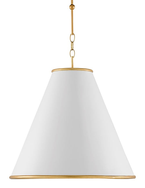 Currey and Company Pierrepont White Large Pendant 9000-0537