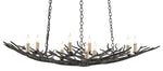 Currey and Company Rainforest Bronze Small Chandelier 9000-0555