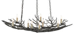 Currey and Company Rainforest Bronze Small Chandelier 9000-0555