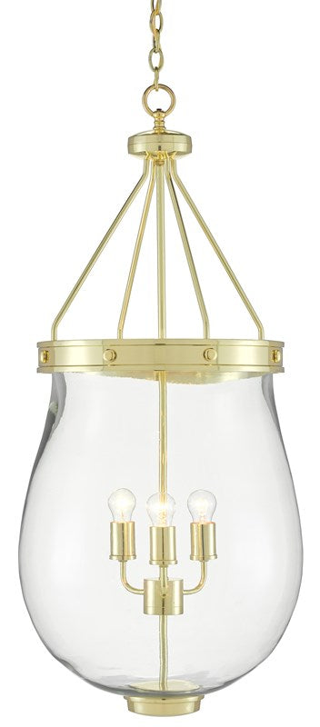 Currey and Company Darius Brass Lantern 9000-0598