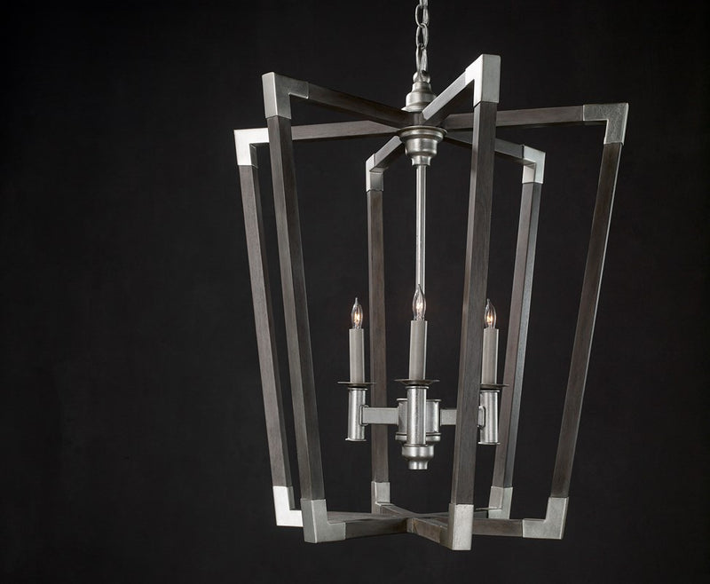Currey and Company Bastian Small Gray Chandelier 9000-0605