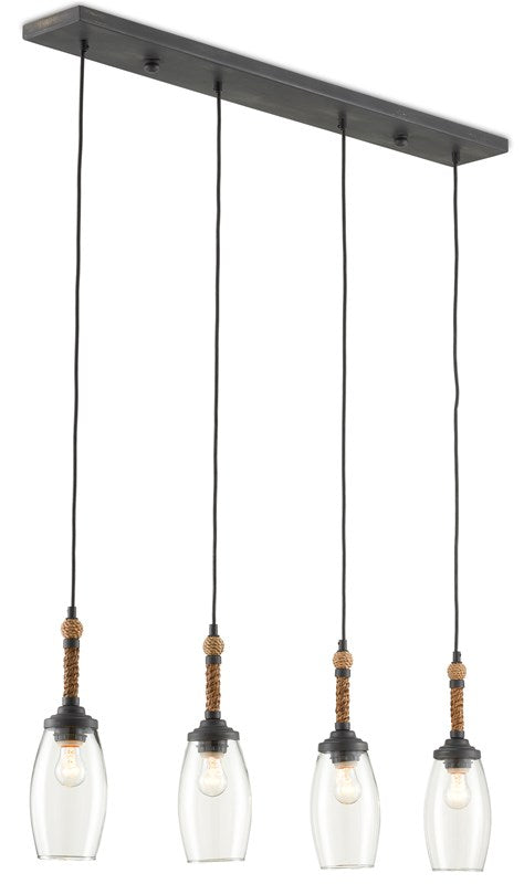 Currey and Company Hightider Rectangular Chandelier 9000-0651