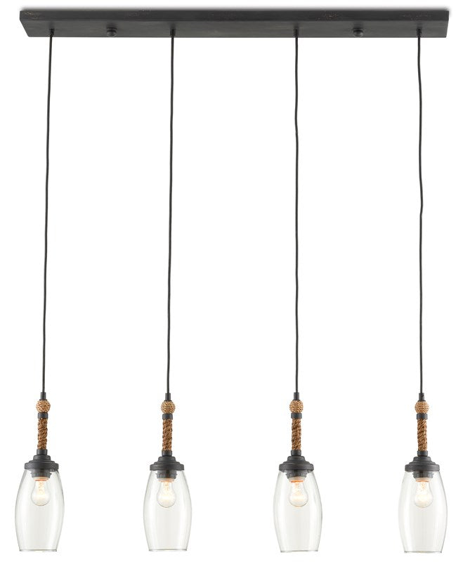 Currey and Company Hightider Rectangular Chandelier 9000-0651