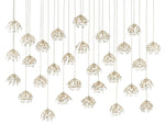 Currey and Company Crystal Bud 30-Light Multi-Drop Pendant 9000-0672