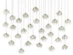 Currey and Company Crystal Bud 30-Light Multi-Drop Pendant 9000-0672