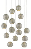 Currey and Company Giro Round 15-Light Multi-Drop Pendant 9000-0684