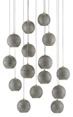 Currey and Company Giro Round 15-Light Multi-Drop Pendant 9000-0684