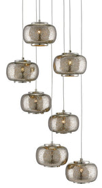 Currey and Company Pepper 7-Light Multi-Drop Pendant 9000-0690