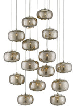 Currey and Company Pepper Round 15-Light Multi-Drop Pendant 9000-0691