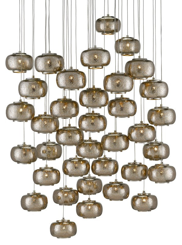 Currey and Company Pepper 36-Light Multi-Drop Pendant 9000-0694