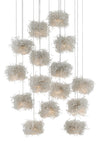 Currey and Company Birds Nest Round 15-Light Multi-Drop Pendant 9000-0698