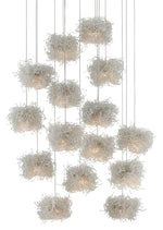 Currey and Company Birds Nest Round 15-Light Multi-Drop Pendant 9000-0698