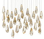 Currey and Company Glace 30-Light Multi-Drop Pendant 9000-0707