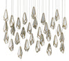 Currey and Company Glace 30-Light Multi-Drop Pendant 9000-0707