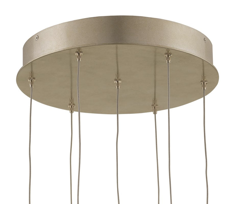 Currey and Company Dove 7-Light Multi-Drop Pendant 9000-0711