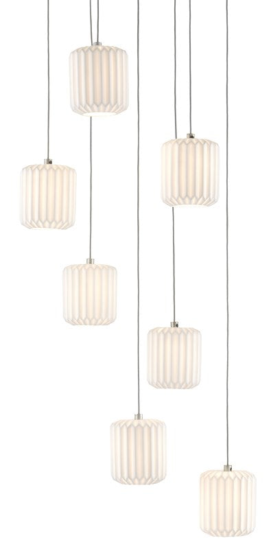 Currey and Company Dove 7-Light Multi-Drop Pendant 9000-0711