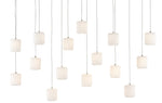 Currey and Company Dove Rectangular 15-Light Multi-Drop Pendant 9000-0713
