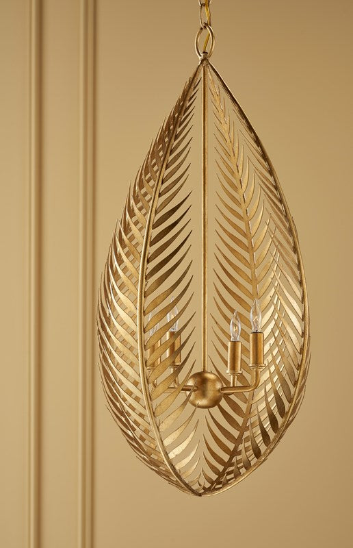 Currey and Company Queenbee Palm Chandelier 9000-0783