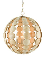Currey and Company Tartufo Coco Shell Chandelier 9000-0806