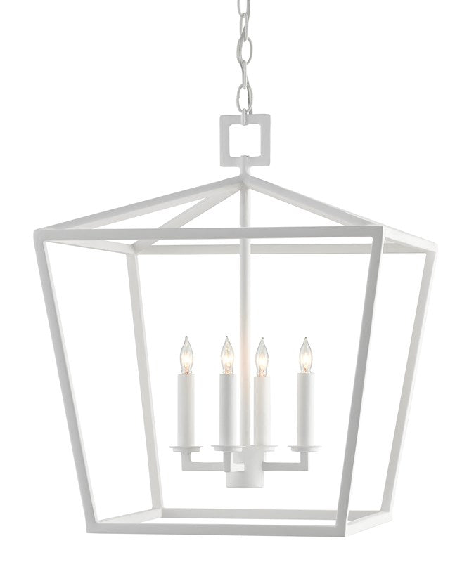Currey and Company Denison Medium White Lantern 9000-0824