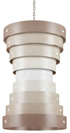Currey and Company Graduation Taupe Large Chandelier 9000-0850