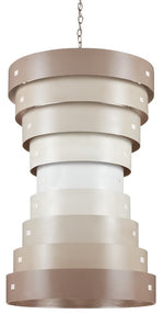 Currey and Company Graduation Taupe Large Chandelier 9000-0850