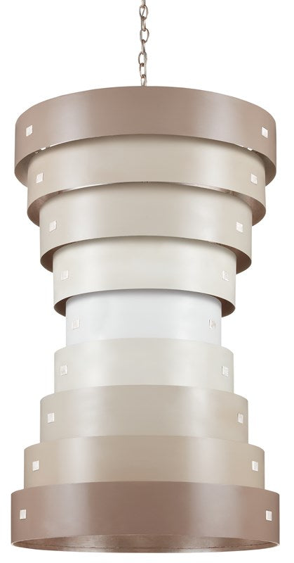 Currey and Company Graduation Taupe Large Chandelier 9000-0850