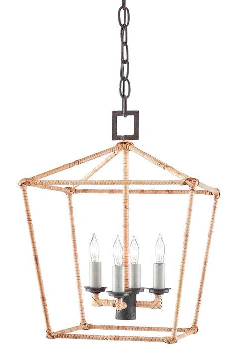 Currey and Company Denison Rattan Small Lantern 9000-0873